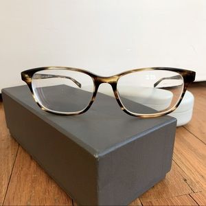 Warby Parker Marshall striped sassafras frames